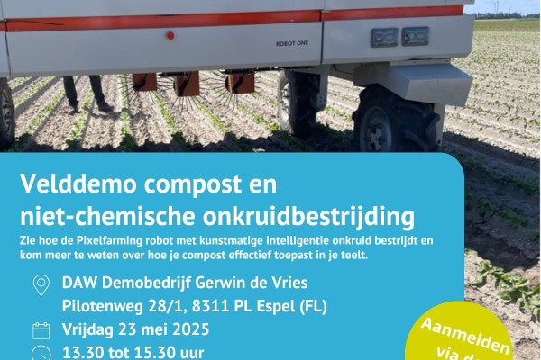 Velddemo Compost en niet-chemische onkruidbestrijding in de praktijk Velddemo Compost en niet-chemische onkruidbestrijding in de praktijk